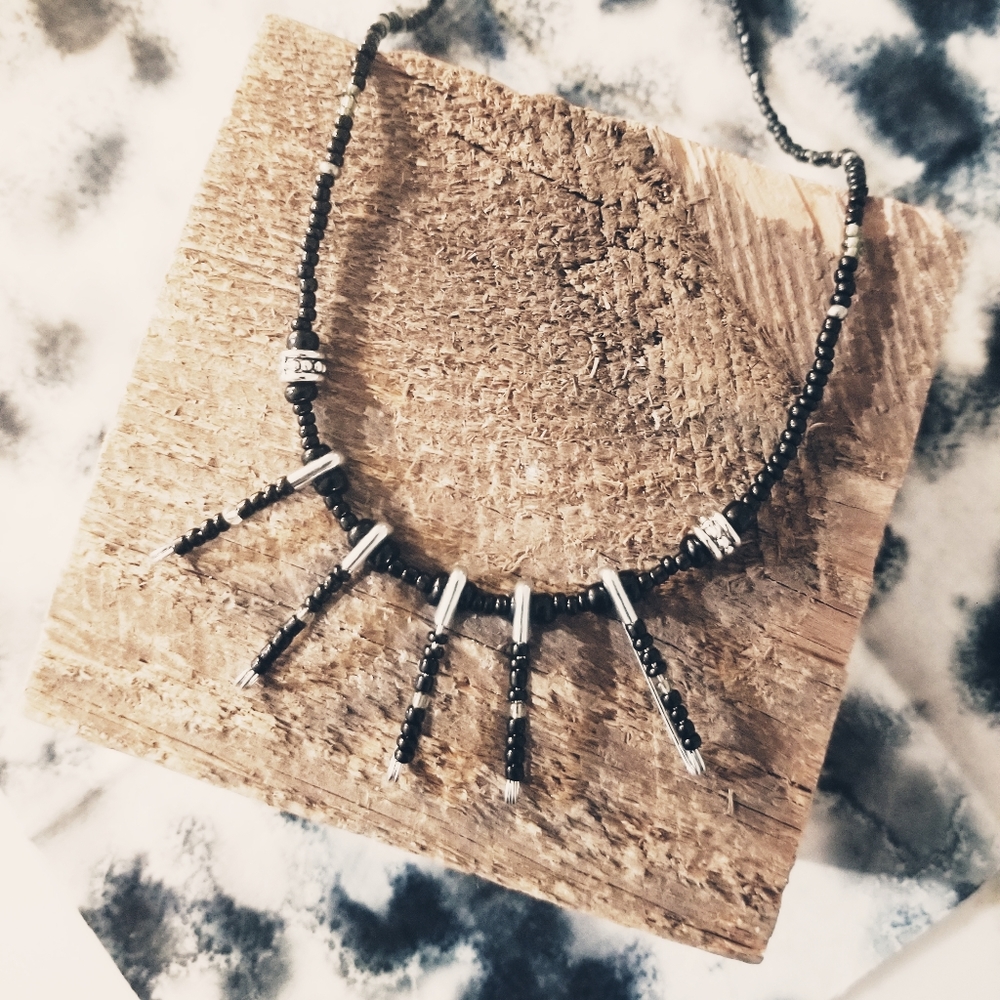 Handmade Safety Pin Necklace - Picture 8 of 12